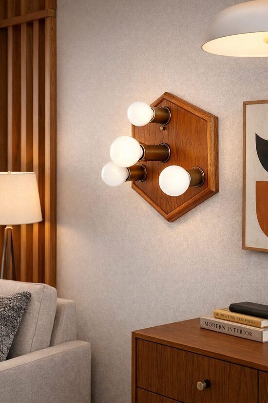 Art Deco stila sienas lampa